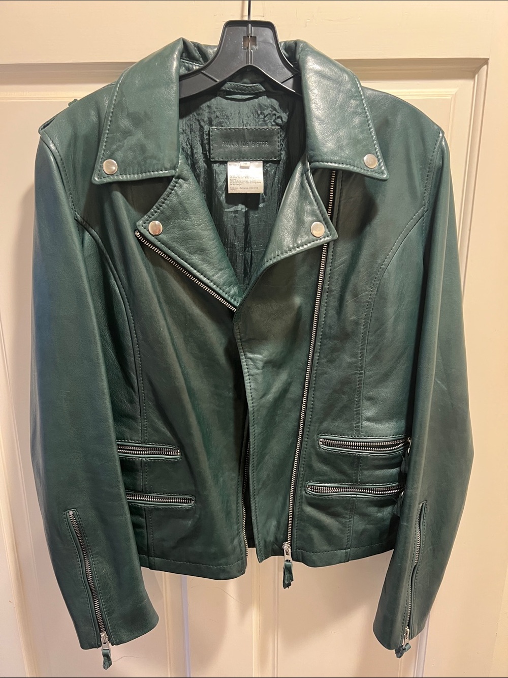 Paul & Joe Teal Leather Jacket